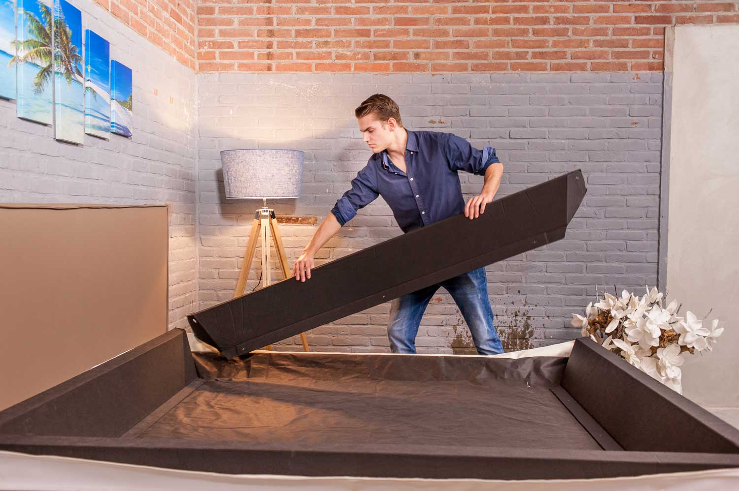 Waterbed Boxspring Split - Waterbed kopen - Prijzen waterbedden - Droomcomfort.be thumbnail